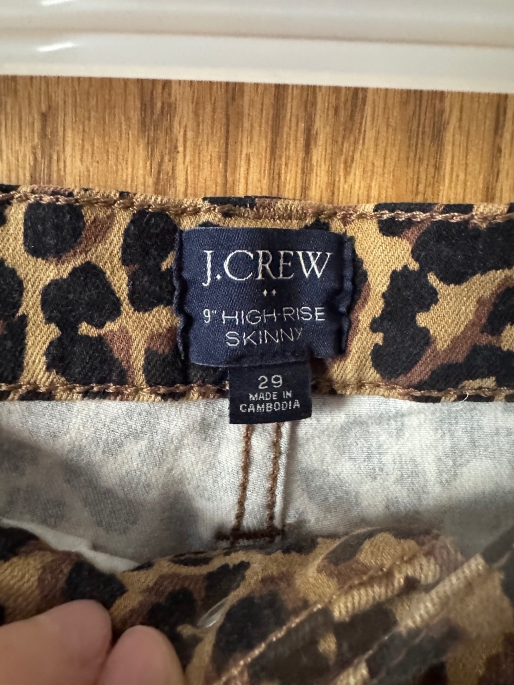J.Crew Skinny Jeans Leopard Print-sz 29